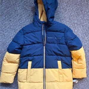 Perry Ellis Navy Puffer Jacket for Boys